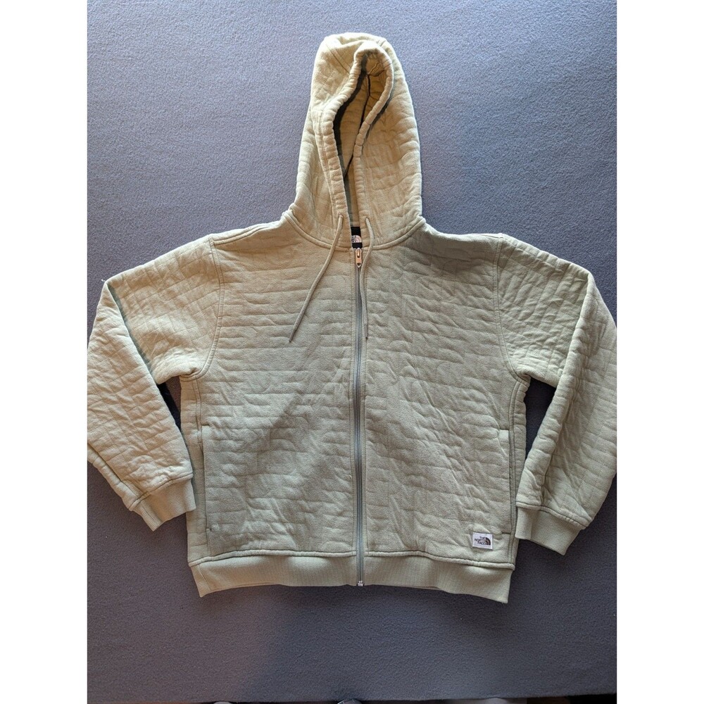 The North Face Women’s L Green Quilted Full Zip Hooded Sweatshirt Jacket